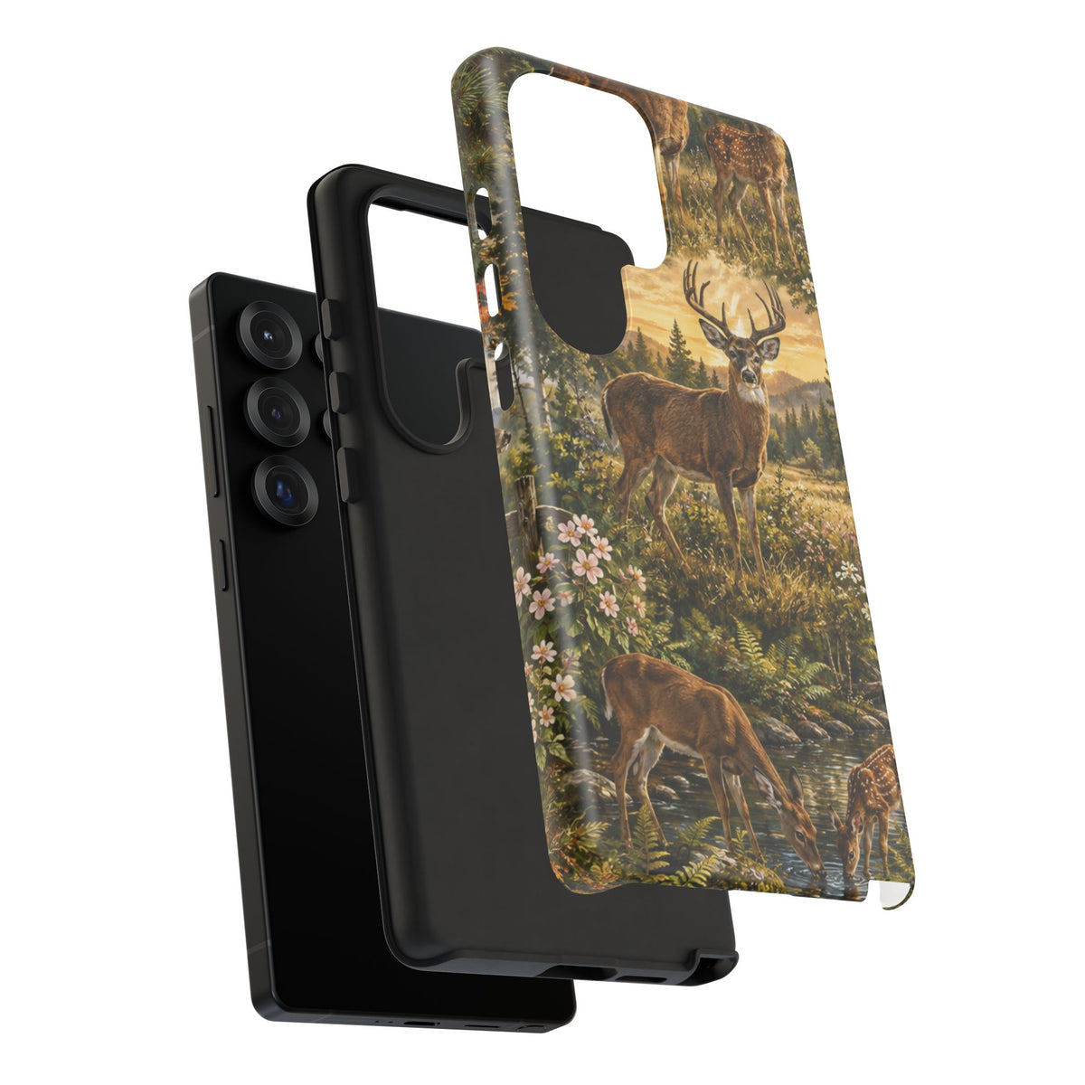 Deer Forest Phone Case — Woodland Bucks Nature iPhone Cover