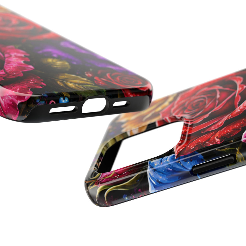 Tough Phone Case — Vibrant Rose Garden Protective Phone Cover