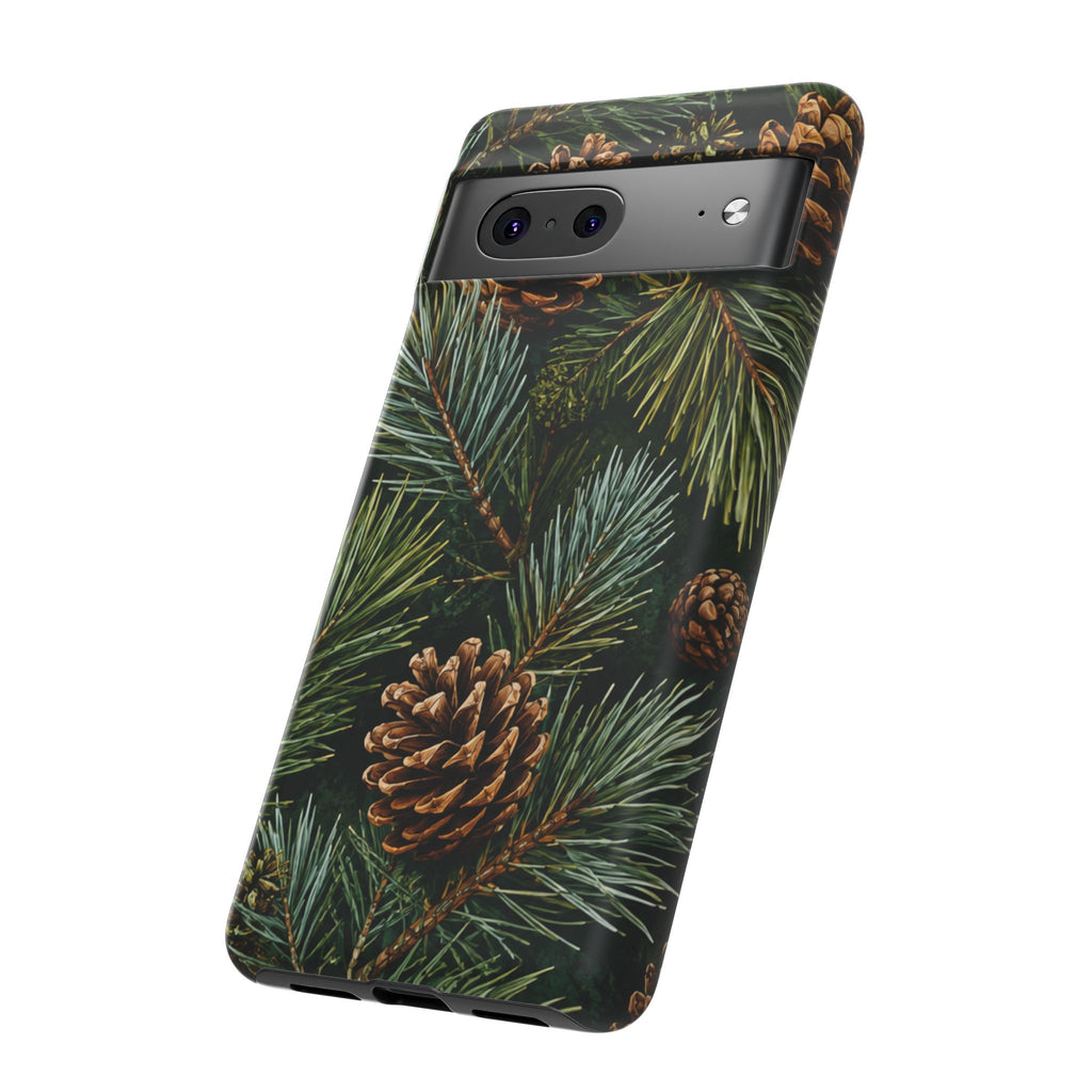 Pinecone Pines Phone Case — Festive Evergreen iPhone Cover