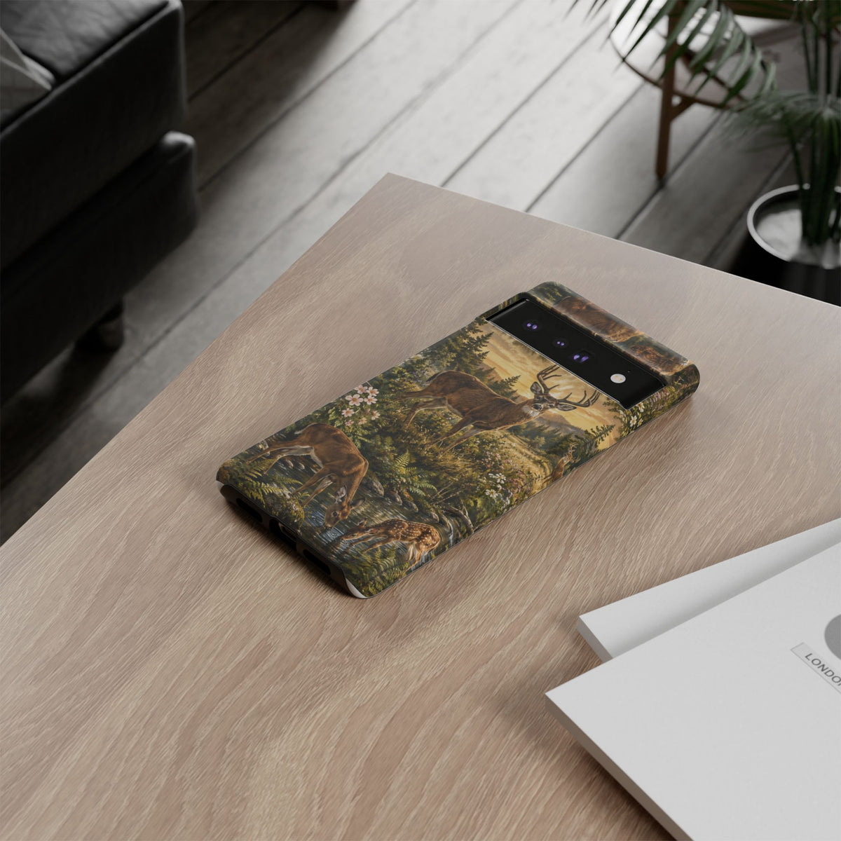Deer Forest Phone Case — Woodland Bucks Nature iPhone Cover
