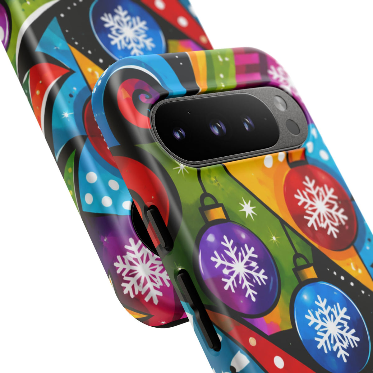 Holiday Ornament Phone Case — Colorful Festive Christmas Design
