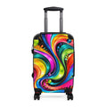 Colorful Swirl Suitcase – Vibrant Abstract Carry-On Luggage