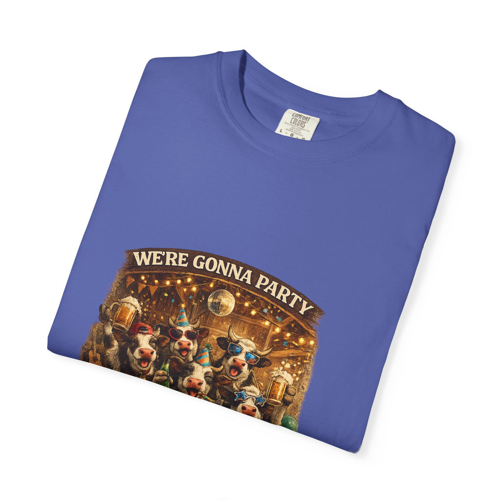 We're Gonna Party Until the Cows Come Home T-shirt | Funny Cow Party Shirt