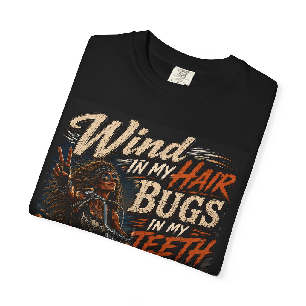 Wind in My Hair Bugs in My Teeth motorcycle shirt | Life Is Good tee