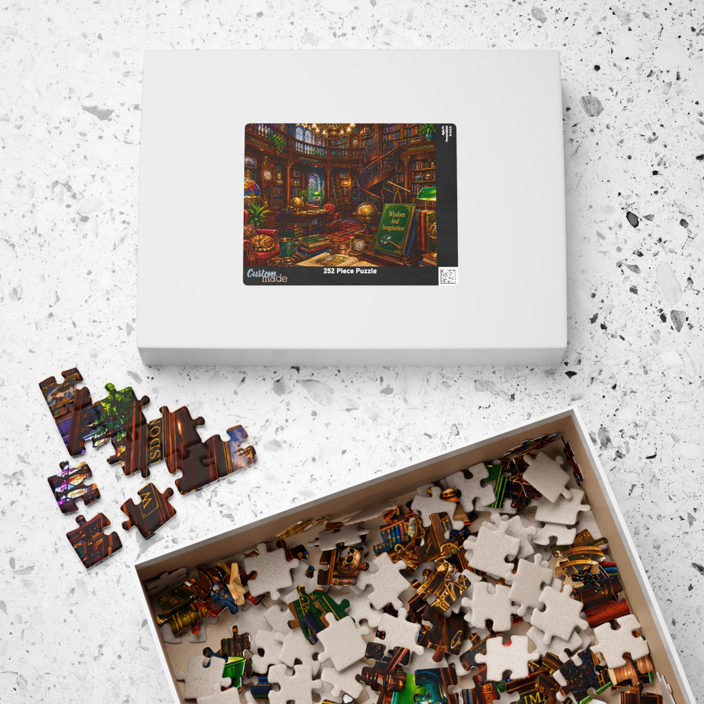 Cozy Vintage Library Puzzle 520-piece | Bookshop Jigsaw