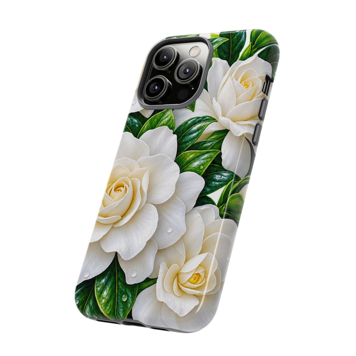 Floral Camellia Tough Case — White Gardenia Phone Cover