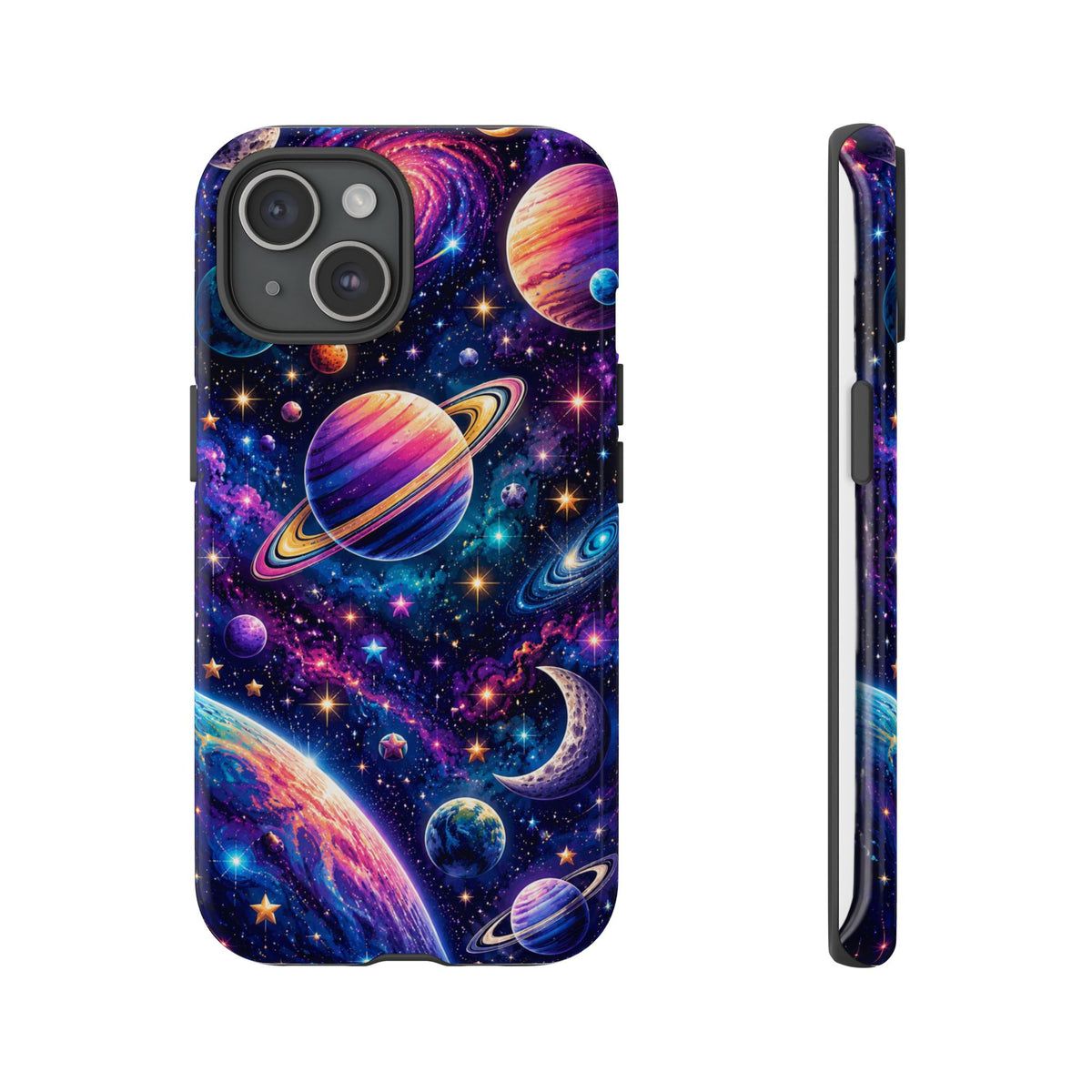 Colorful Galaxy Planets phone case | Tough Case