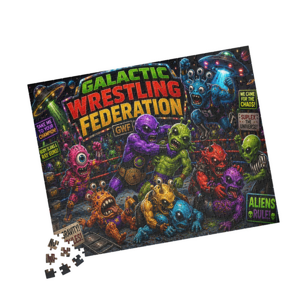 Galactic Wrestling Federation aliens puzzle | Jigsaw Puzzle