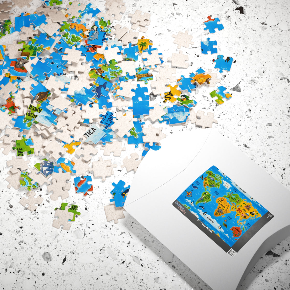 World Map Animals Puzzle 520 Piece