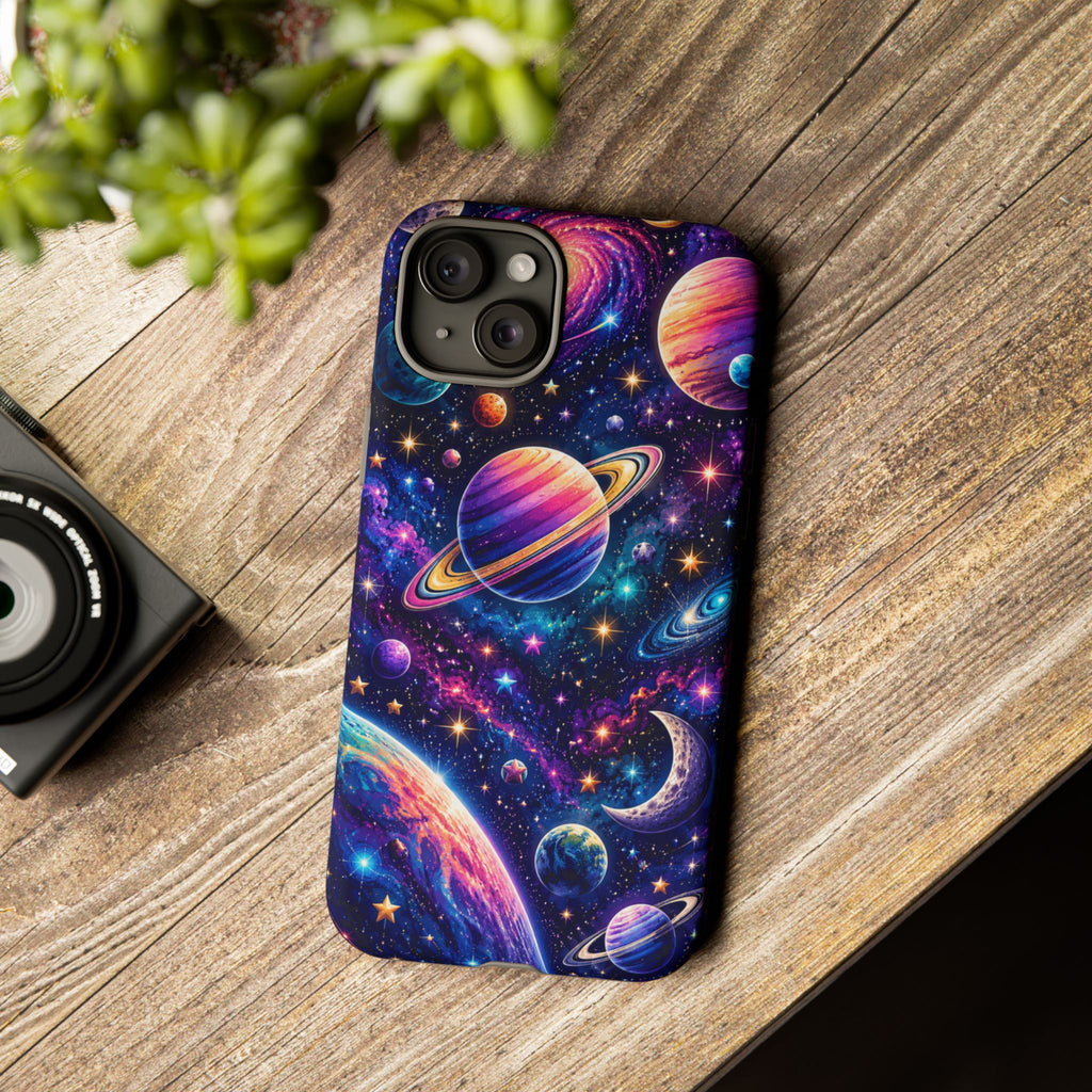 Colorful Galaxy Planets phone case | Tough Case