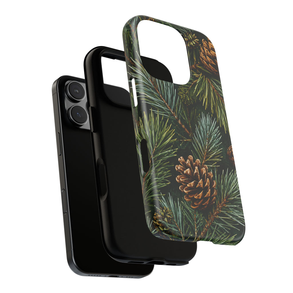 Pinecone Pines Phone Case — Festive Evergreen iPhone Cover