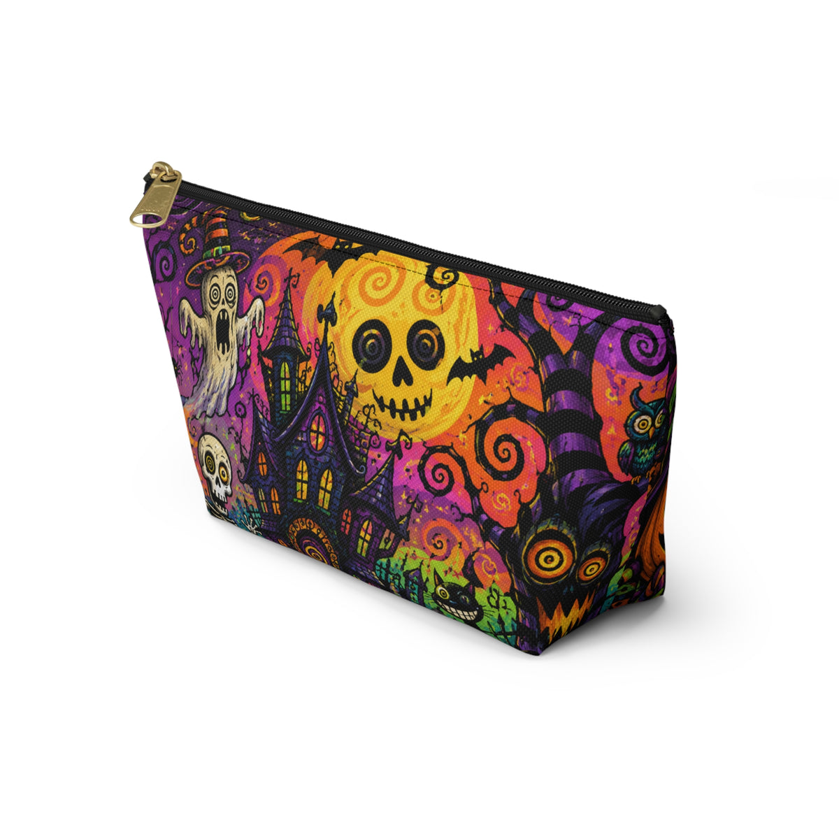 Spooky Halloween Haunted House Accessory Pouch