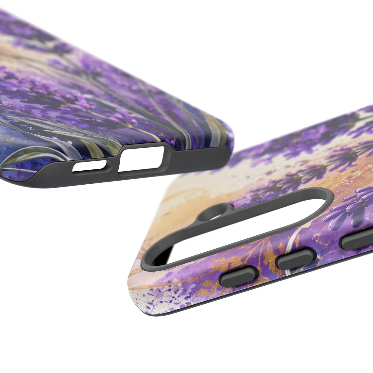 Lavender Bouquet Tough Phone Case — Protective Floral iPhone Case