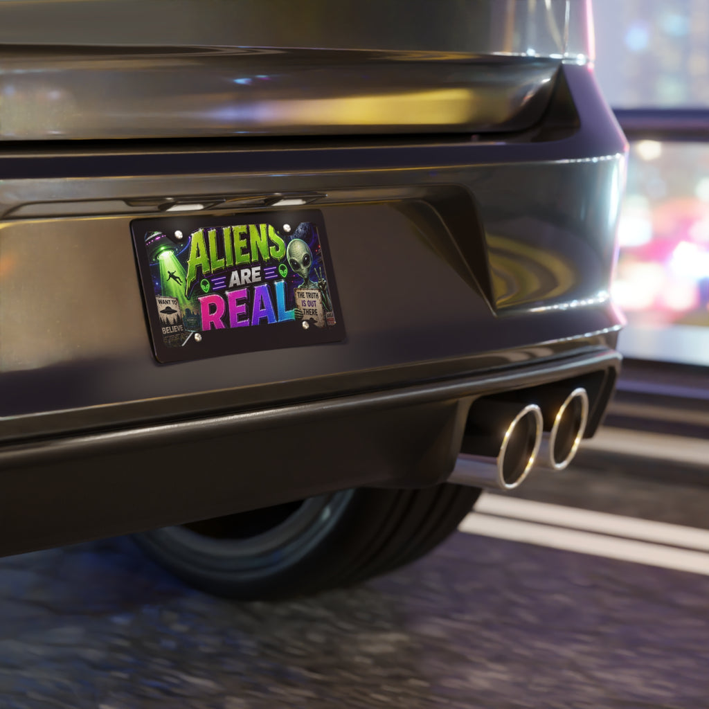 Aliens Are Real vanity plate | UFO license plate