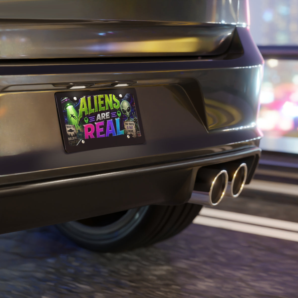 Aliens Are Real vanity plate | UFO license plate
