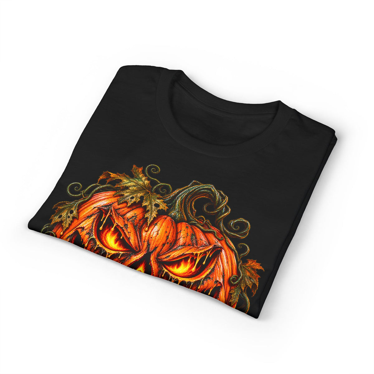 Spooky Jack-O'-Lantern Pumpkin Tee - Halloween Horror T-Shirt