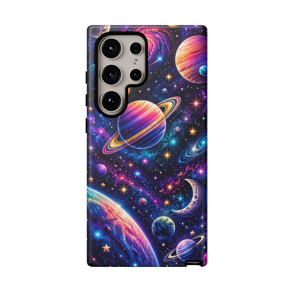 Colorful Galaxy Planets phone case | Tough Case
