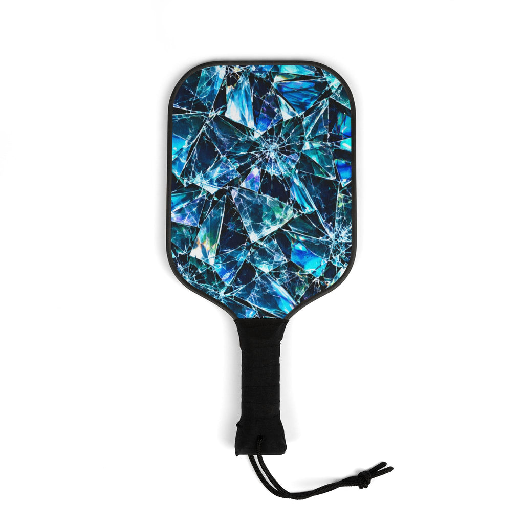 Pickleball Paddle Set — Blue Crystal Design Kit (2 Paddles + 2 Balls)