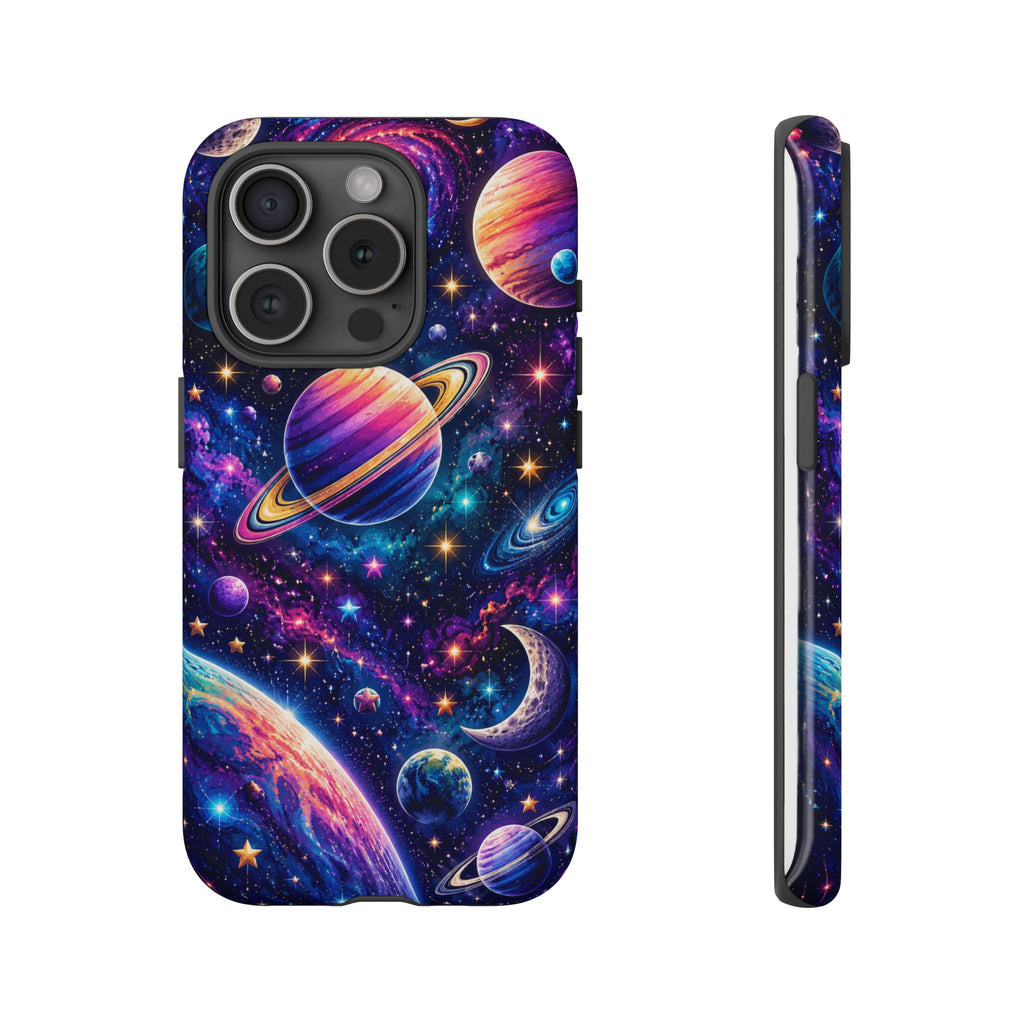 Colorful Galaxy Planets phone case | Tough Case