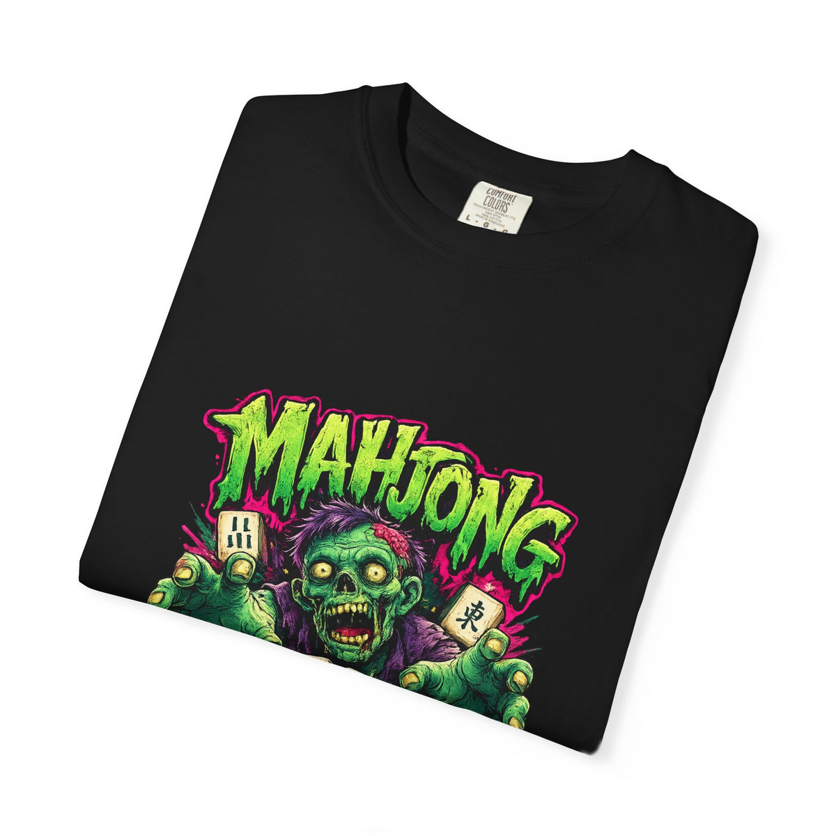 Mahjong Zombie T-shirt | Zombie Mahjong Tiles Graphic Tee