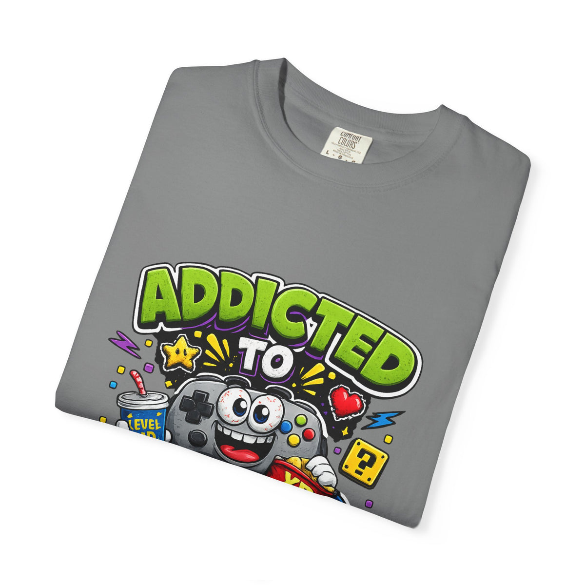 Addicted to Video Games T-Shirt | Gamer Controller Graphic Tee