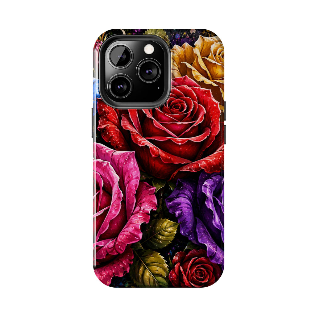 Tough Phone Case — Vibrant Rose Garden Protective Phone Cover