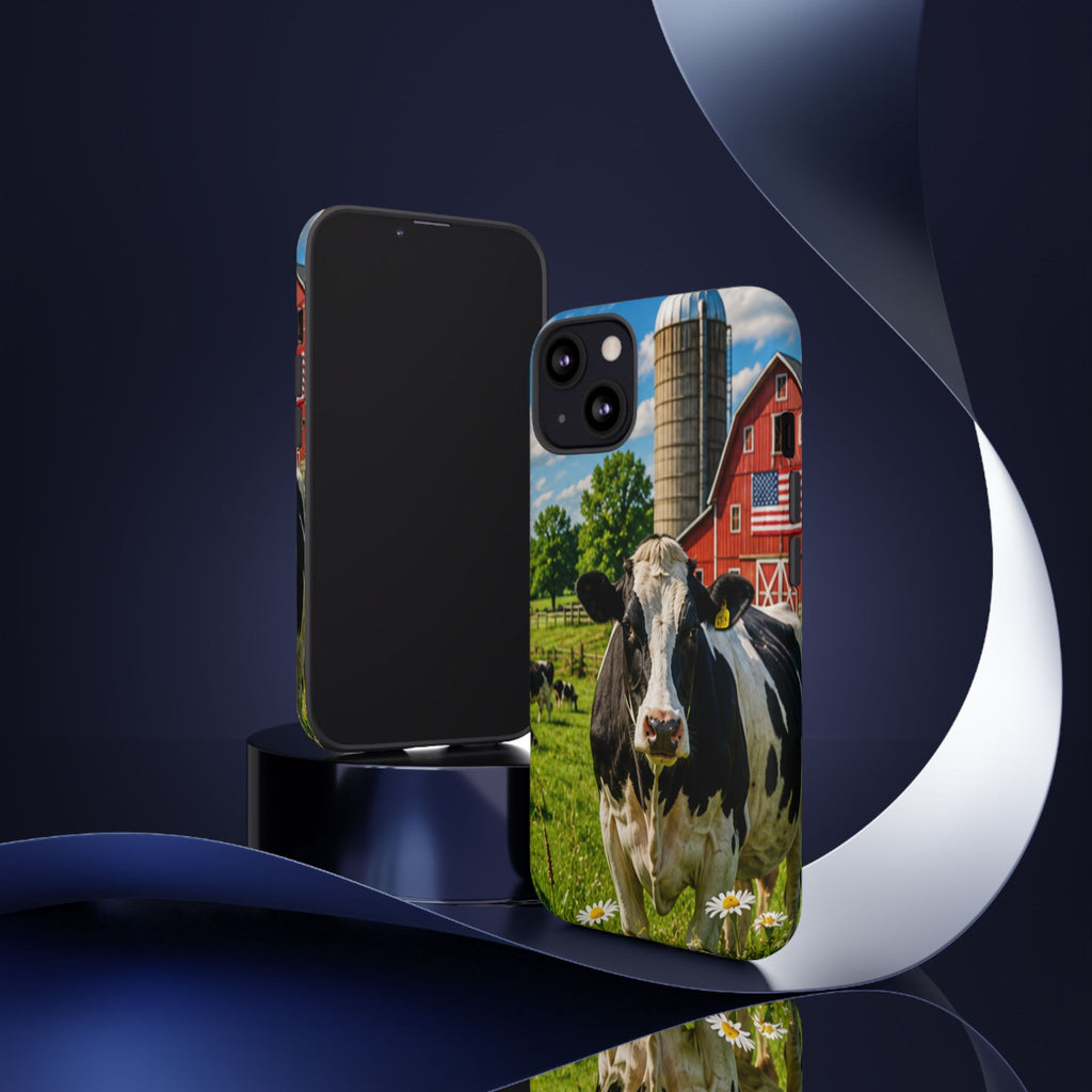 Cow Farm Phone Case — Rustic Barnyard iPhone Cover
