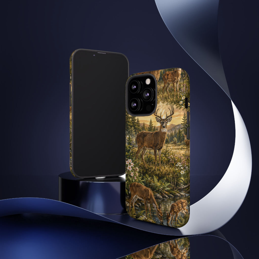 Deer Forest Phone Case — Woodland Bucks Nature iPhone Cover