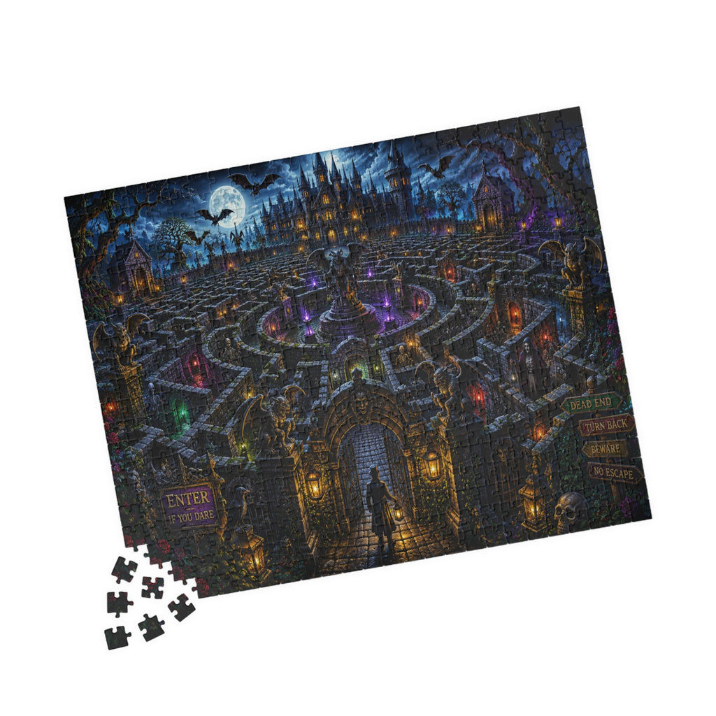 Haunted Castle Maze Puzzle 520 Piece | Spooky Night Jigsaw