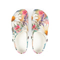 Floral Daisy EVA Foam Clogs — Lightweight Water-Resistant Garden Shoes