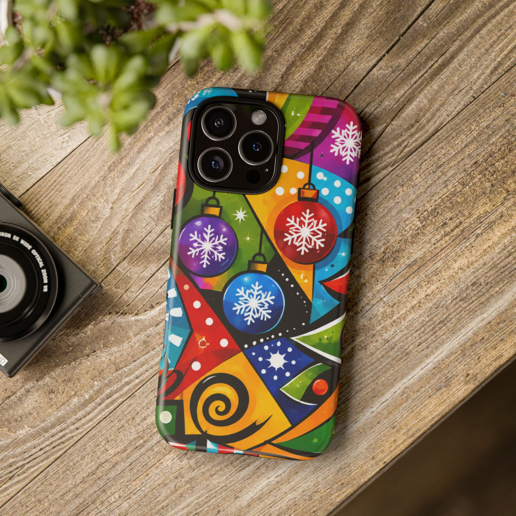 Holiday Ornament Phone Case — Colorful Festive Christmas Design