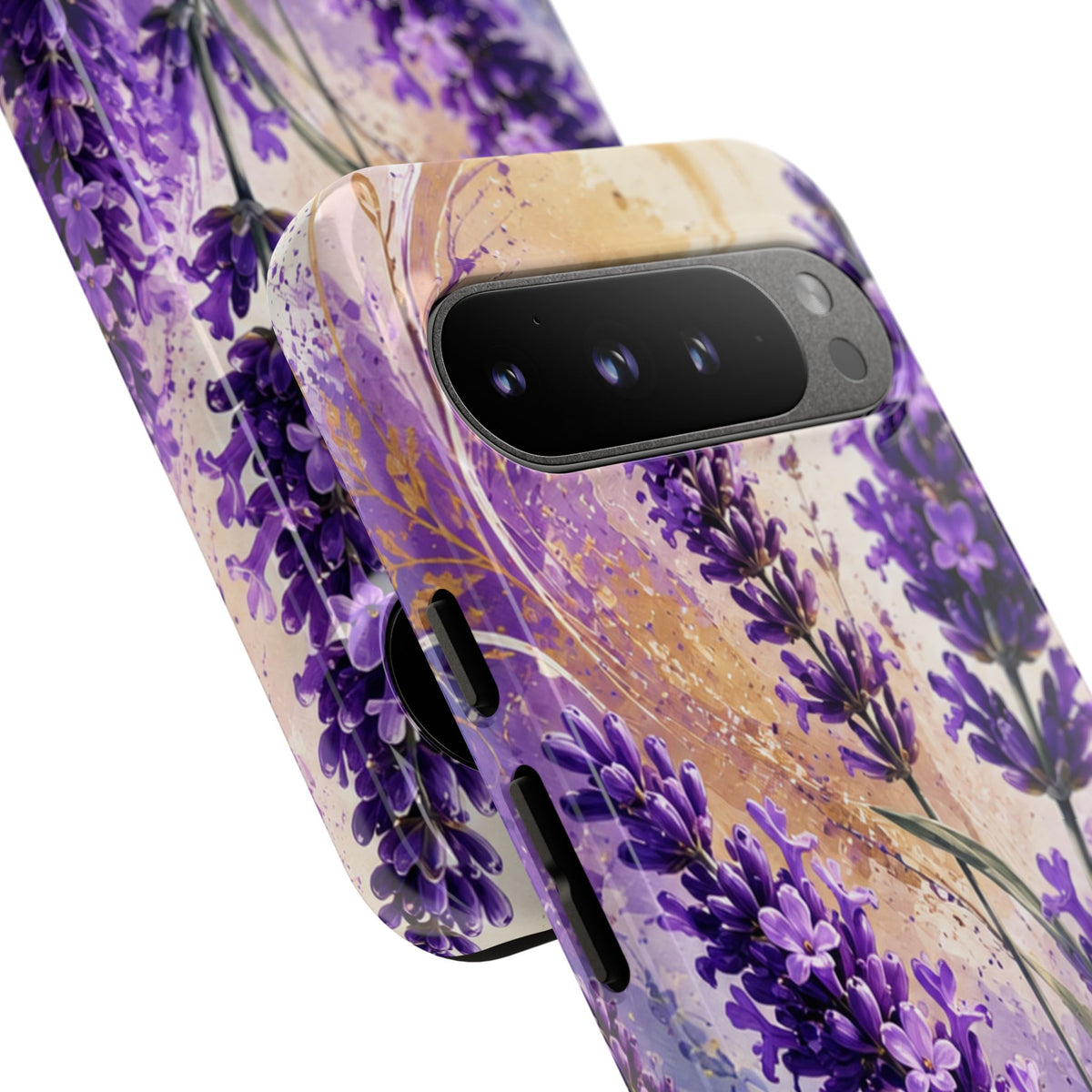 Lavender Bouquet Tough Phone Case — Protective Floral iPhone Case