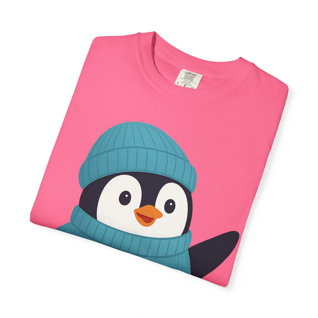 Cute Penguin in Blue Knit Tee
