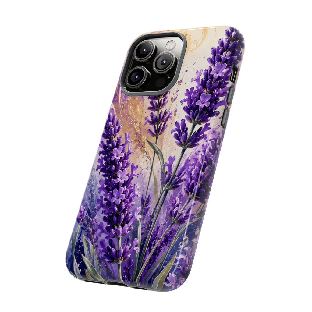 Lavender Bouquet Tough Phone Case — Protective Floral iPhone Case