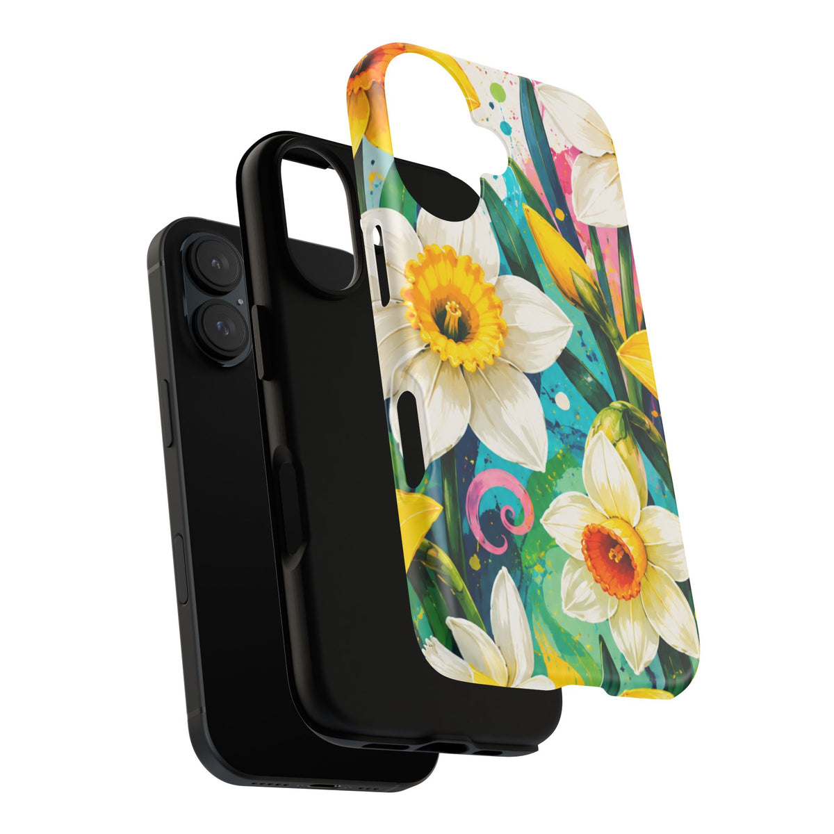 Daffodil Floral Phone Case — Bright Spring Garden Protective Cover
