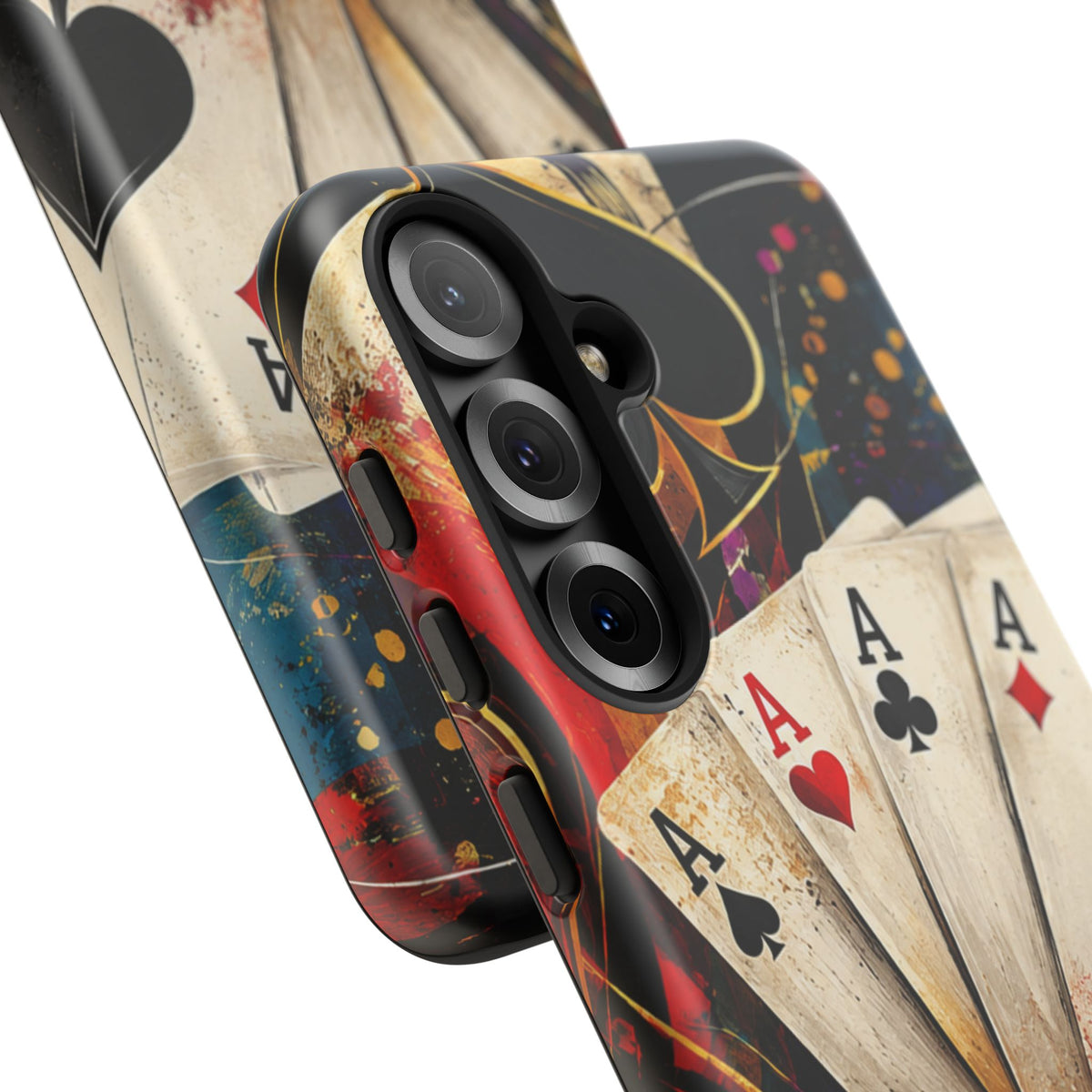 Casino Poker Ace Phone Case — Vintage Playing Cards & Chips Protective Cover