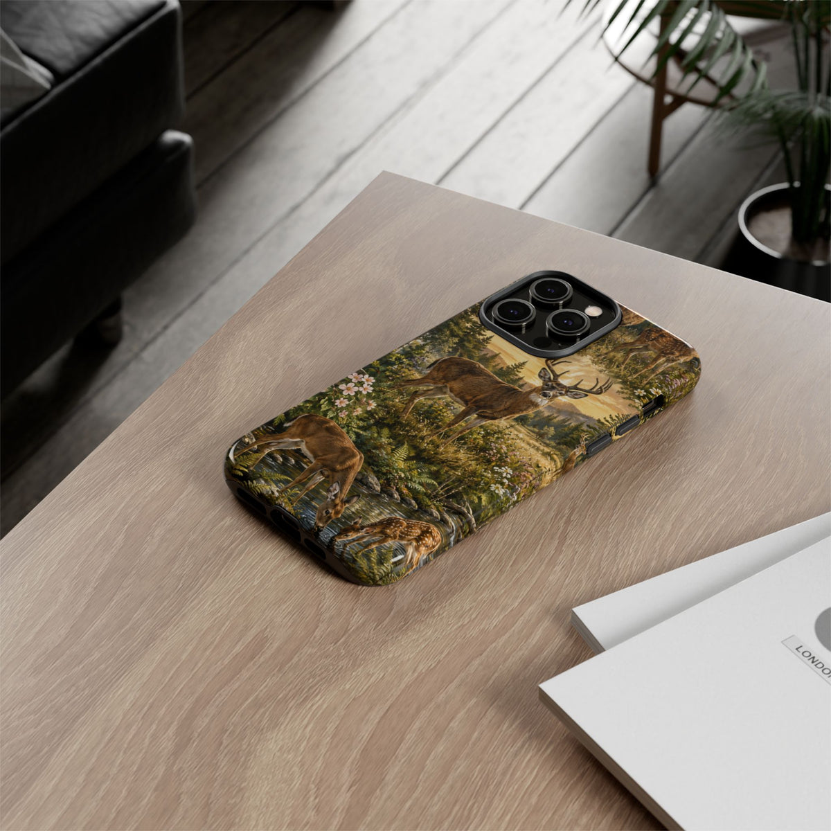 Deer Forest Phone Case — Woodland Bucks Nature iPhone Cover