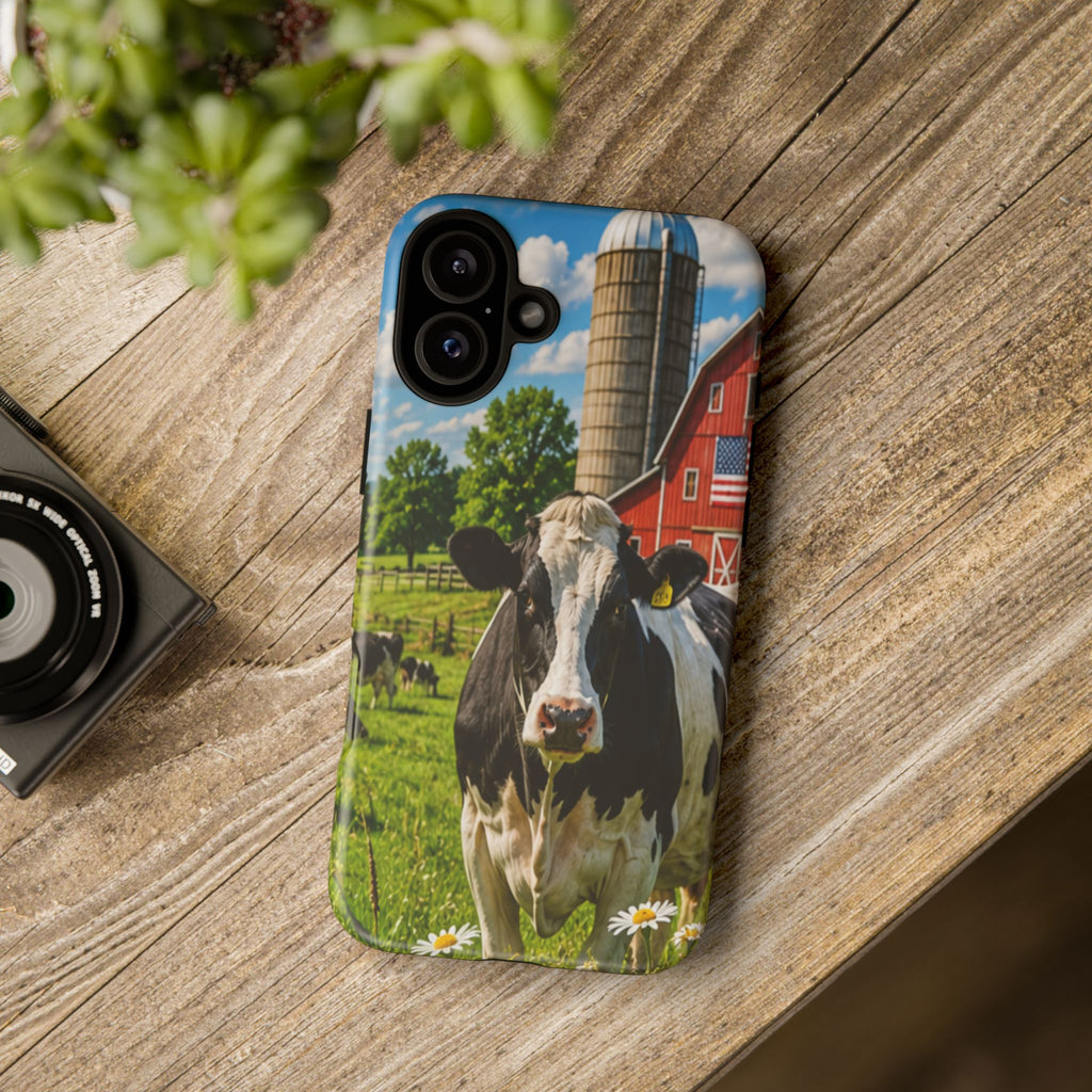 Cow Farm Phone Case — Rustic Barnyard iPhone Cover