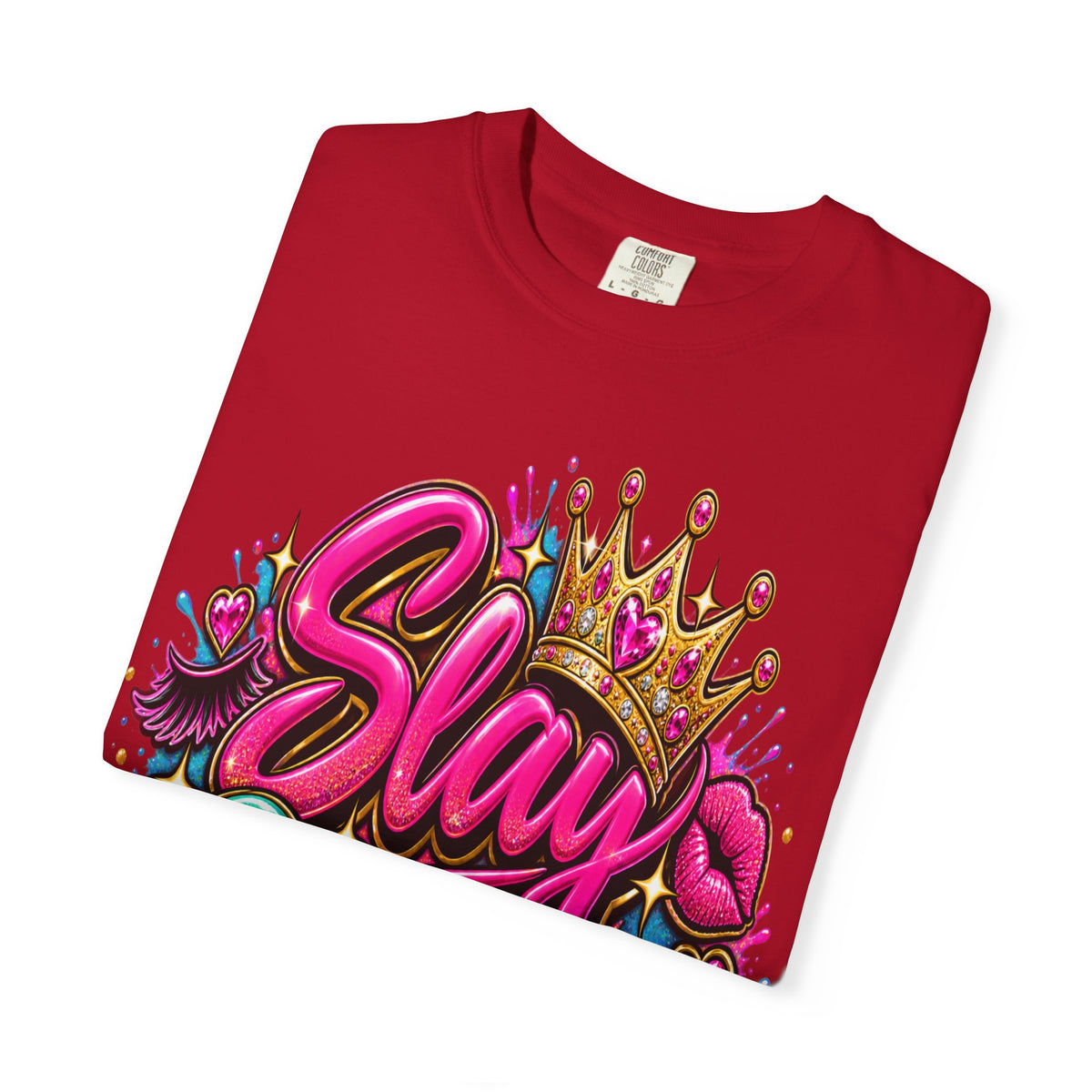 Slay Queen graphic T-Shirt | Crown graffiti style