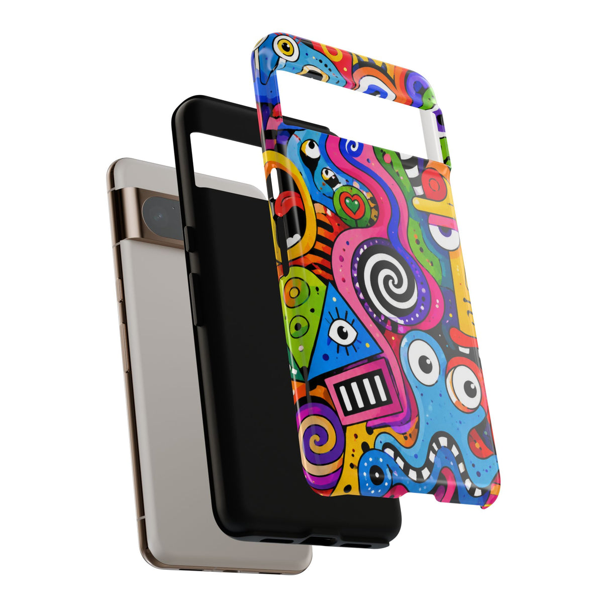 Colorful Abstract Doodle Tough Phone Case