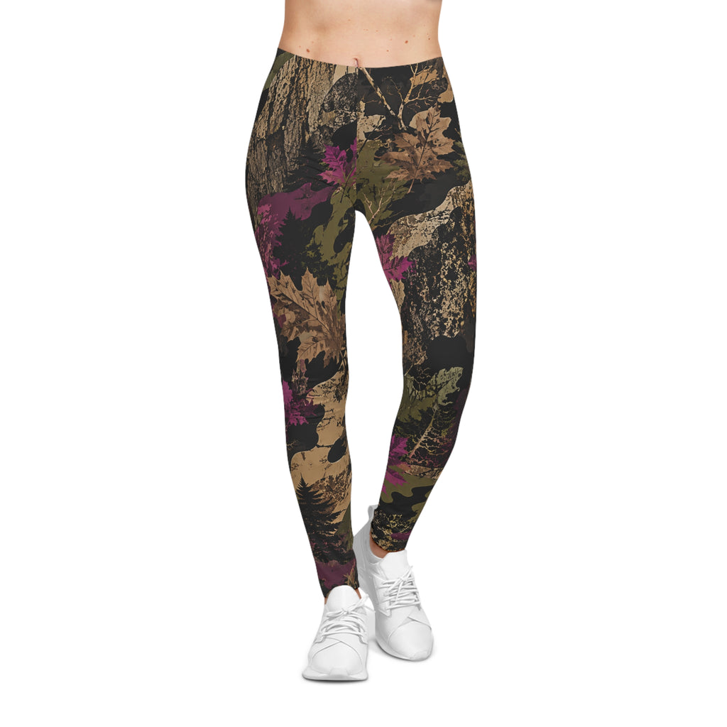 Camo Forest Leggings — Women's All-Over Print Woodland Camo