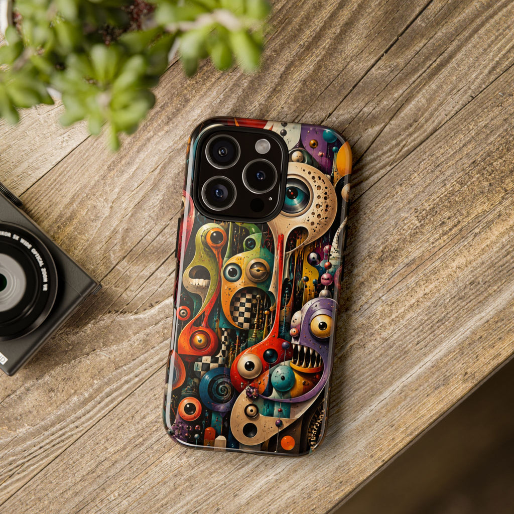 Surreal Monster Art Phone Case — Colorful Abstract Creature Design
