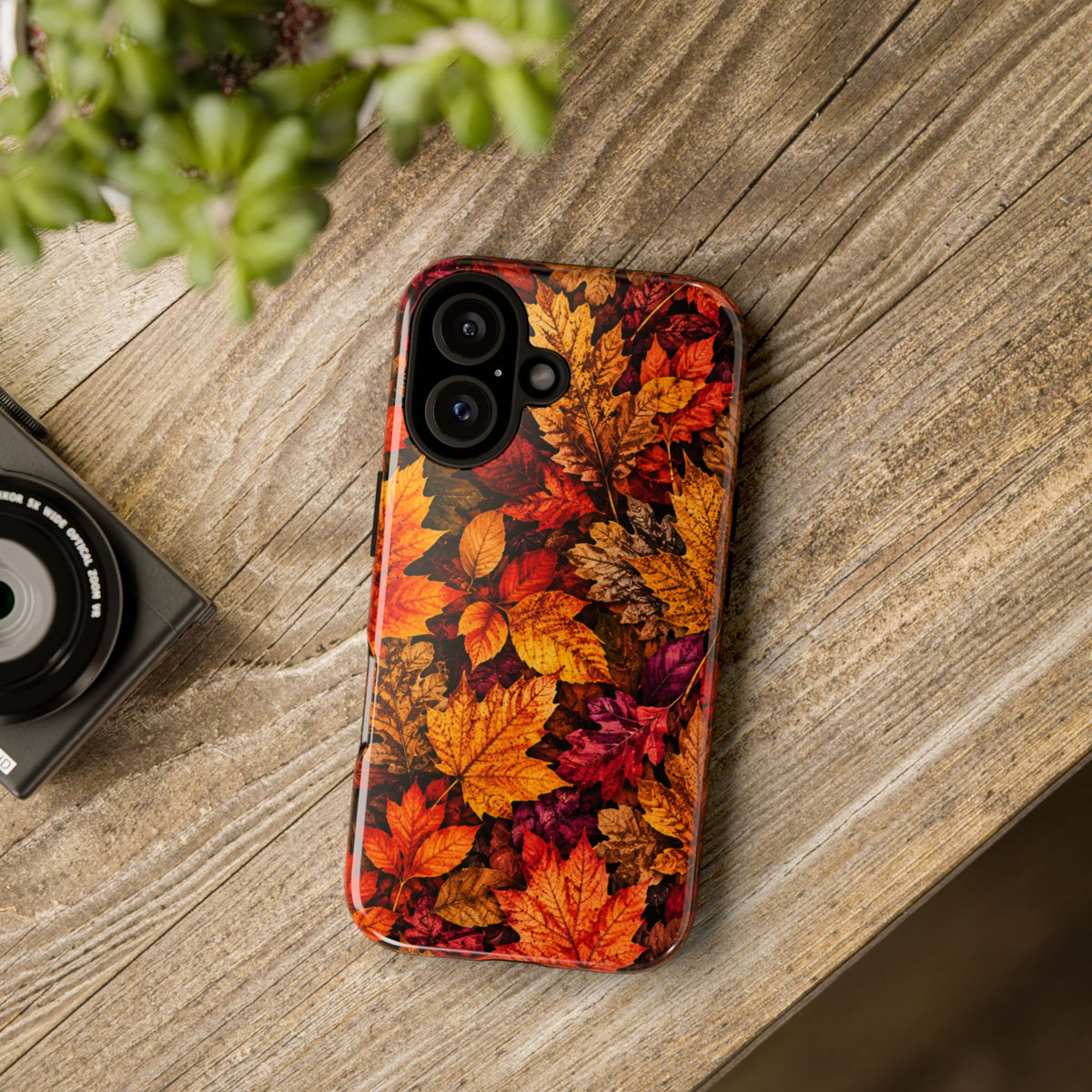 Autumn Leaves Tough Phone Case — Fall Foliage Protective Cover