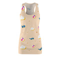 Beach Ball and Sunglasses Pattern Racerback Dress | Summer Print