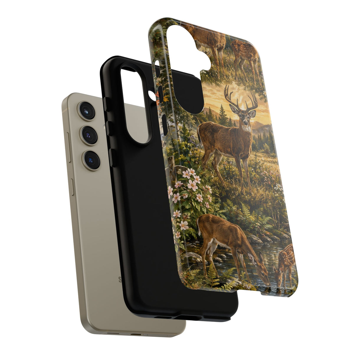 Deer Forest Phone Case — Woodland Bucks Nature iPhone Cover