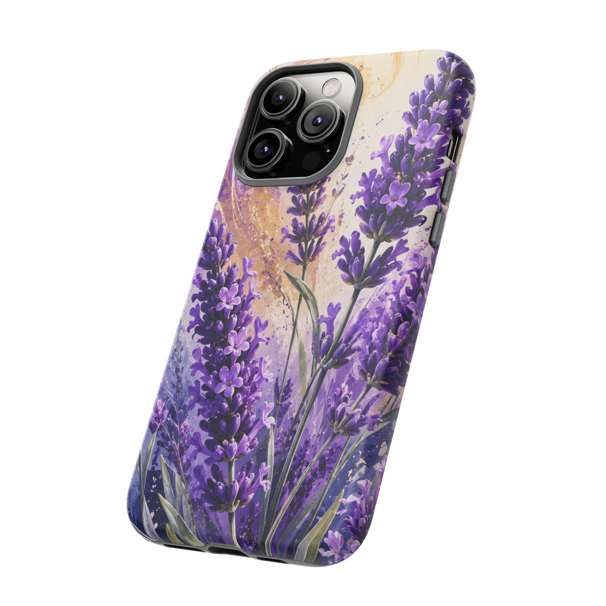 Lavender Bouquet Tough Phone Case — Protective Floral iPhone Case