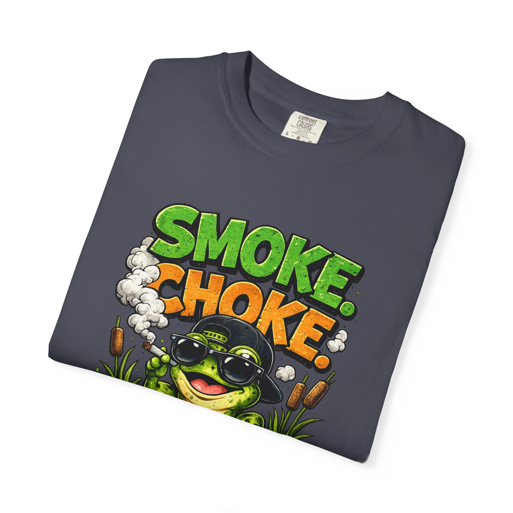 Smoke Choke Croak Frog T-shirt | Graphic Frog Tee