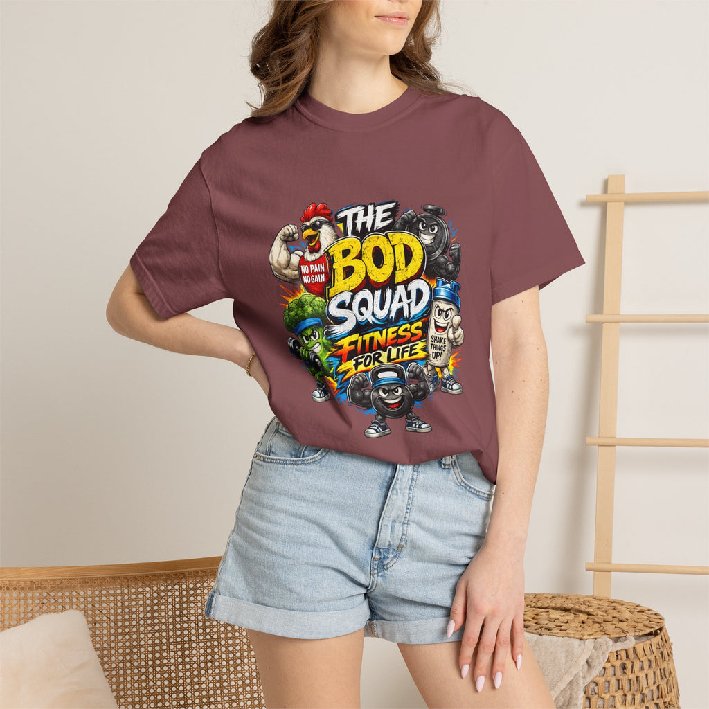 The Bod Squad Fitness For Life T-Shirt | Cartoon Gym Characters