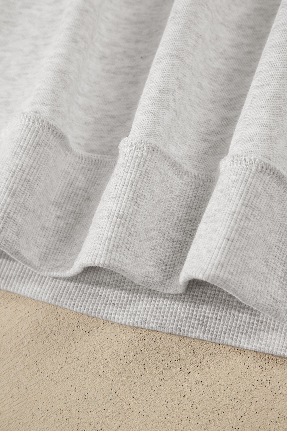 Solid Exposed Seam Mock Neck Tee