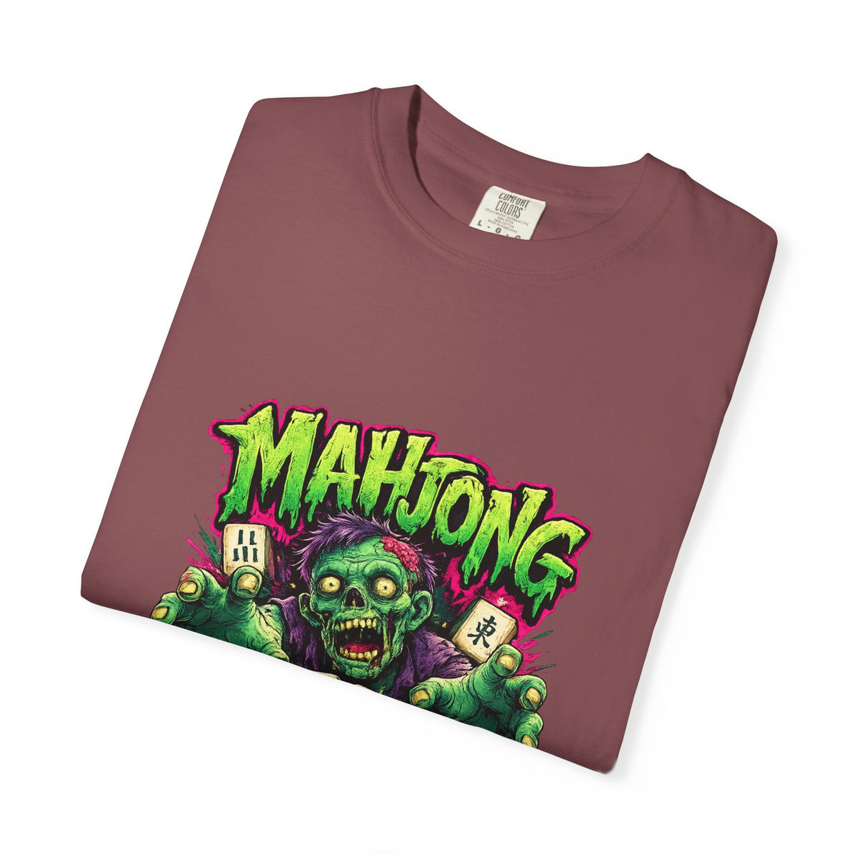 Mahjong Zombie T-shirt | Zombie Mahjong Tiles Graphic Tee